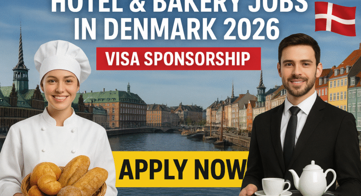 Hotel and Bakery Jobs in Copenhagen, Denmark with Visa Sponsorship 2026